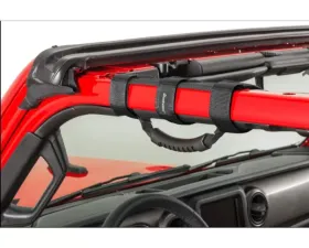Quadratec Black Ultimate Sport Bar Grab Handles for Jeep 1955-2021
